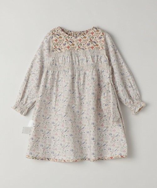 SHIPS / シップス ロング・マキシ丈ワンピース | 《予約》SHIPS Colors:90〜140cm/〈洗濯機可能〉スモッキング フラワーワンピース◆ | 詳細2