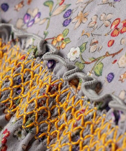 SHIPS / シップス ロング・マキシ丈ワンピース | 《予約》SHIPS Colors:90〜140cm/〈洗濯機可能〉スモッキング フラワーワンピース◆ | 詳細10