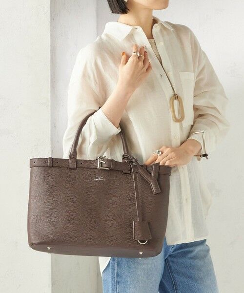 SHIPS / シップス トートバッグ | 《予約》George Cinq:BELTED TOTO BAG（M）（ブラウン）
