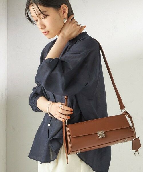 SHIPS / シップス ショルダーバッグ | 《予約》George Cinq:CYLINDER BAG（キャメル）