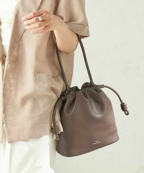 SHIPS / シップス メッセンジャーバッグ・ウエストポーチ | 《一部追加予約》【WEB限定】George Cinq:DRAWSTRING BAG（S）（ブラウン）