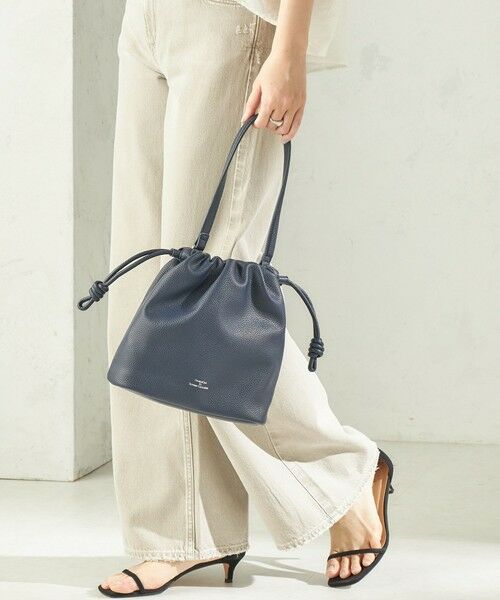 SHIPS / シップス メッセンジャーバッグ・ウエストポーチ | 《一部追加予約》【WEB限定】George Cinq:DRAWSTRING BAG（S）（ネイビー）