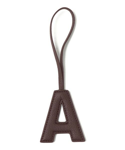 SHIPS / シップス キーホルダー・ストラップ | 《予約》George Cinq:イニシャル チャーム（ブラウン） | 詳細1