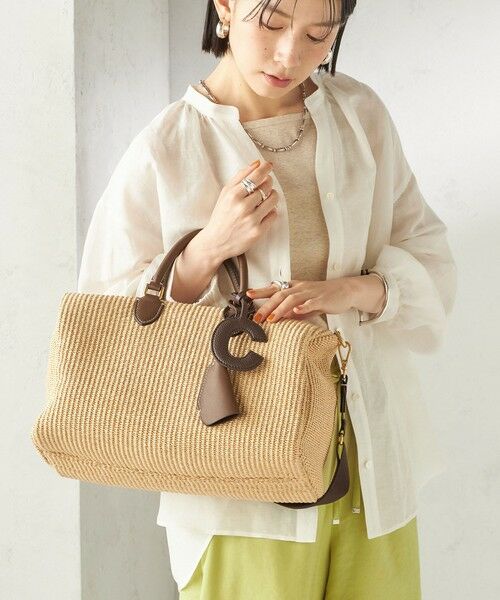 SHIPS / シップス キーホルダー・ストラップ | 《予約》George Cinq:イニシャル チャーム（ブラウン） | 詳細2