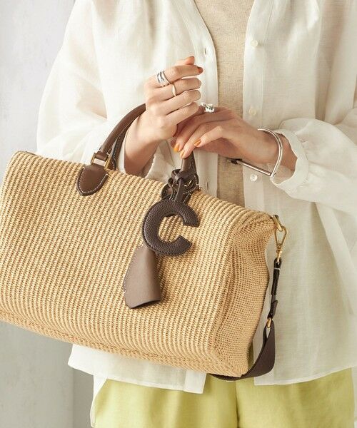 SHIPS / シップス キーホルダー・ストラップ | 《予約》George Cinq:イニシャル チャーム（ブラウン）（C）