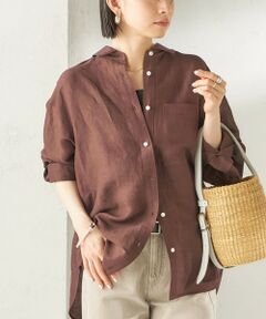 SHIPS / シップス シャツ・ブラウス | 《一部追加予約》〈手洗い可能〉IMPERIAL LINEN 混 オーバー サイズ シャツ