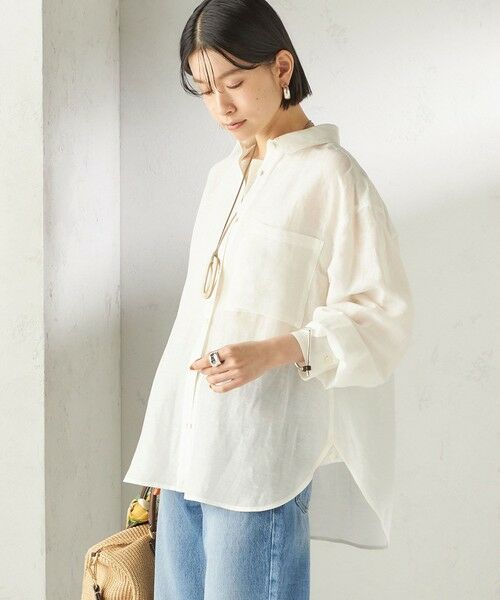 SHIPS / シップス シャツ・ブラウス | 《予約》〈手洗い可能〉IMPERIAL LINEN 混 オーバー サイズ シャツ | 詳細6