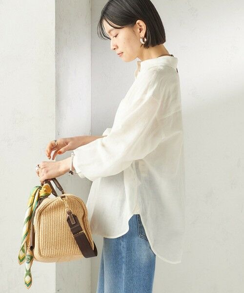 SHIPS / シップス シャツ・ブラウス | 《予約》〈手洗い可能〉IMPERIAL LINEN 混 オーバー サイズ シャツ | 詳細7