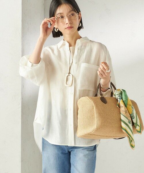 SHIPS / シップス シャツ・ブラウス | 《予約》〈手洗い可能〉IMPERIAL LINEN 混 オーバー サイズ シャツ | 詳細8