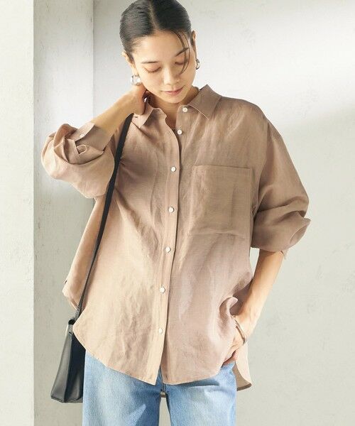SHIPS / シップス シャツ・ブラウス | 《予約》〈手洗い可能〉IMPERIAL LINEN 混 オーバー サイズ シャツ | 詳細20