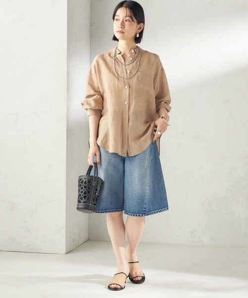 SHIPS / シップス シャツ・ブラウス | 《予約》〈手洗い可能〉IMPERIAL LINEN 混 オーバー サイズ シャツ | 詳細24