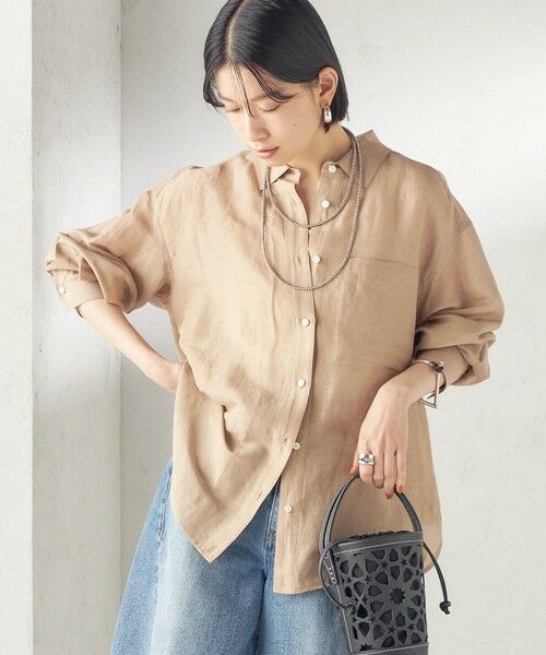 SHIPS / シップス シャツ・ブラウス | 《予約》〈手洗い可能〉IMPERIAL LINEN 混 オーバー サイズ シャツ | 詳細26