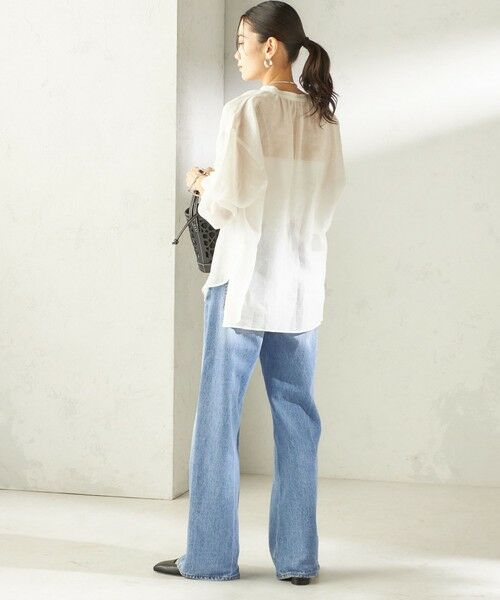 SHIPS / シップス シャツ・ブラウス | 《予約》〈手洗い可能〉IMPERIAL LINEN 混 バンドカラー スキッパー シャツ | 詳細12