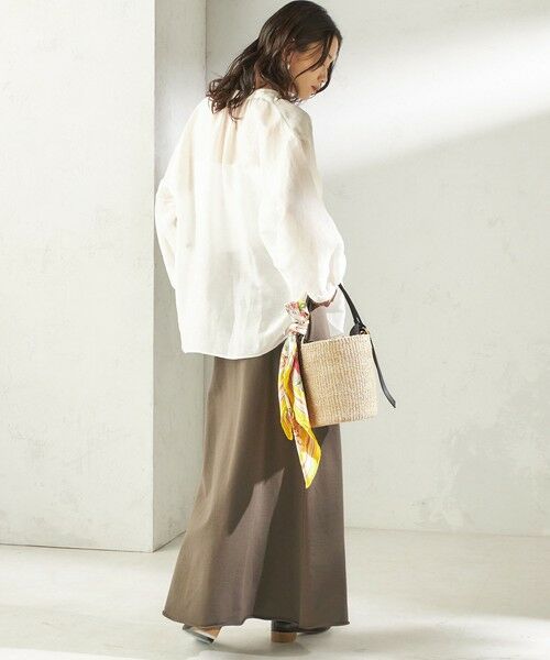 SHIPS / シップス シャツ・ブラウス | 《予約》〈手洗い可能〉IMPERIAL LINEN 混 バンドカラー スキッパー シャツ | 詳細18