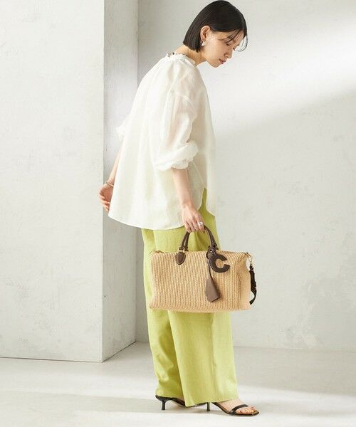 SHIPS / シップス シャツ・ブラウス | 《予約》〈手洗い可能〉IMPERIAL LINEN 混 バンドカラー スキッパー シャツ | 詳細2