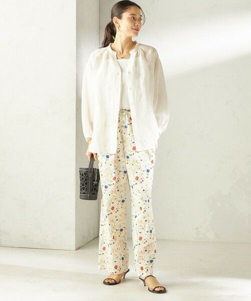 SHIPS / シップス シャツ・ブラウス | 《予約》〈手洗い可能〉IMPERIAL LINEN 混 バンドカラー スキッパー シャツ | 詳細21