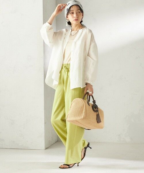 SHIPS / シップス シャツ・ブラウス | 《予約》〈手洗い可能〉IMPERIAL LINEN 混 バンドカラー スキッパー シャツ | 詳細5