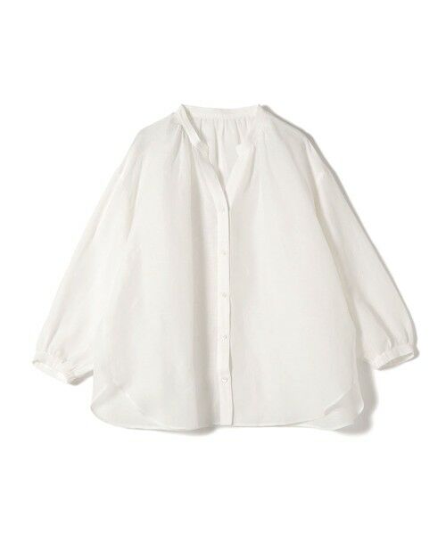 SHIPS / シップス シャツ・ブラウス | 《一部追加予約》〈手洗い可能〉IMPERIAL LINEN 混 バンドカラー スキッパー シャツ | 詳細22