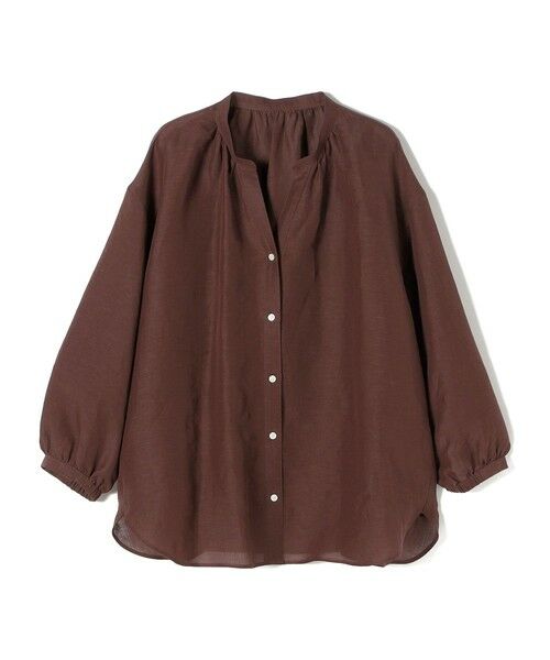 SHIPS / シップス シャツ・ブラウス | 《一部追加予約》〈手洗い可能〉IMPERIAL LINEN 混 バンドカラー スキッパー シャツ | 詳細24