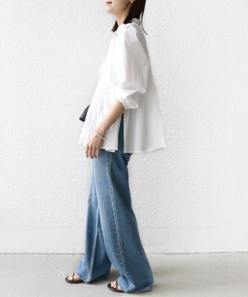 SHIPS / シップス シャツ・ブラウス | 《予約》【WEB限定】〈手洗い可能〉フリル 刺繍 ペプラム ブラウス | 詳細2