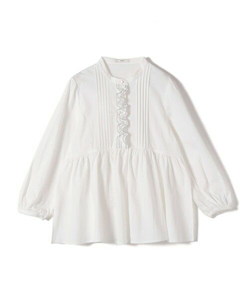 SHIPS / シップス シャツ・ブラウス | 《予約》【WEB限定】〈手洗い可能〉フリル 刺繍 ペプラム ブラウス | 詳細9