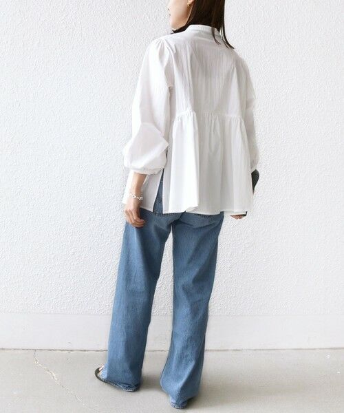 SHIPS / シップス シャツ・ブラウス | 《予約》【WEB限定】〈手洗い可能〉フリル 刺繍 ペプラム ブラウス | 詳細3