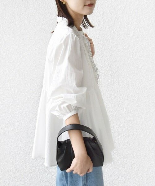 SHIPS / シップス シャツ・ブラウス | 《予約》【WEB限定】〈手洗い可能〉フリル 刺繍 ペプラム ブラウス | 詳細8