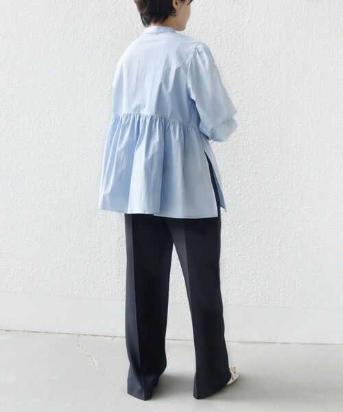 SHIPS / シップス シャツ・ブラウス | 《予約》【WEB限定】〈手洗い可能〉フリル 刺繍 ペプラム ブラウス | 詳細13