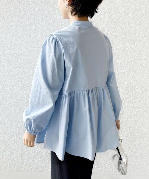 SHIPS / シップス シャツ・ブラウス | 《予約》【WEB限定】〈手洗い可能〉フリル 刺繍 ペプラム ブラウス | 詳細17