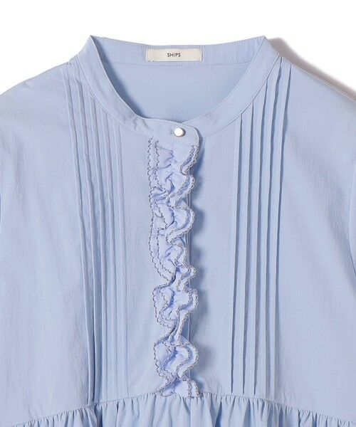 SHIPS / シップス シャツ・ブラウス | 《予約》【WEB限定】〈手洗い可能〉フリル 刺繍 ペプラム ブラウス | 詳細20