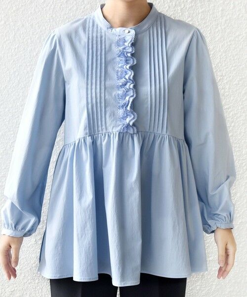 SHIPS / シップス シャツ・ブラウス | 《予約》【WEB限定】〈手洗い可能〉フリル 刺繍 ペプラム ブラウス | 詳細23