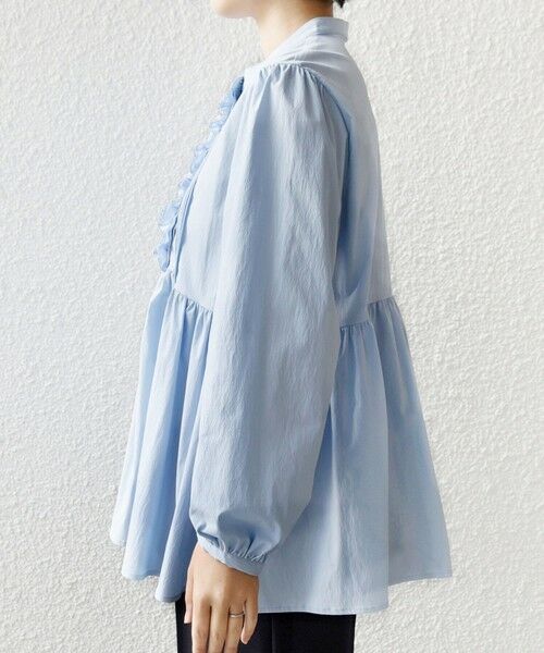 SHIPS / シップス シャツ・ブラウス | 《予約》【WEB限定】〈手洗い可能〉フリル 刺繍 ペプラム ブラウス | 詳細24