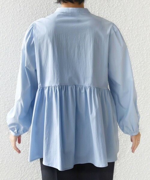 SHIPS / シップス シャツ・ブラウス | 《予約》【WEB限定】〈手洗い可能〉フリル 刺繍 ペプラム ブラウス | 詳細25