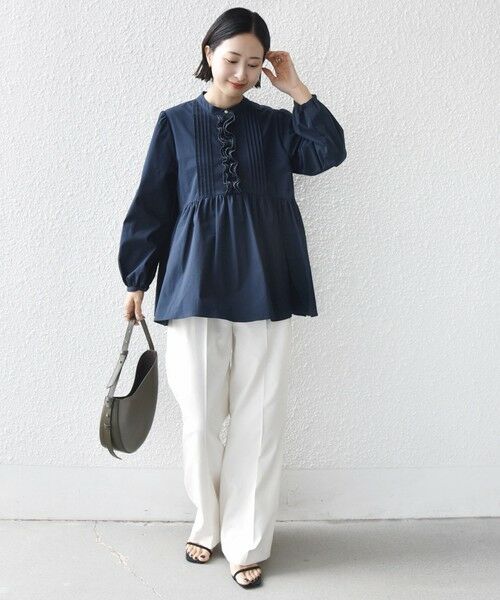 SHIPS / シップス シャツ・ブラウス | 《予約》【WEB限定】〈手洗い可能〉フリル 刺繍 ペプラム ブラウス | 詳細27