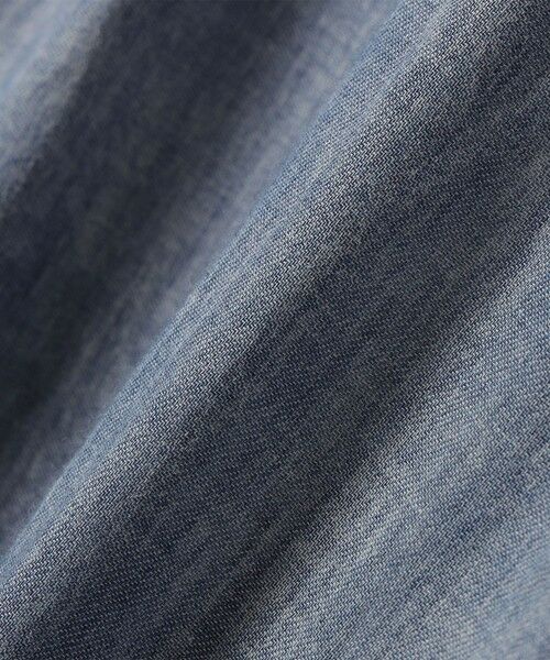 SHIPS / シップス シャツ・ブラウス | 《予約》〈手洗い可能〉シアー デニム 袖 リブ バンドカラー シャツ | 詳細12