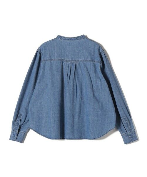 SHIPS / シップス シャツ・ブラウス | 《予約》【WEB限定】〈洗濯機可能〉ライトオンス フリル デニム シャツ | 詳細10