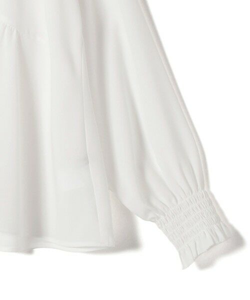 SHIPS / シップス シャツ・ブラウス | 《予約》【WEB限定】〈手洗い可能〉ドット 花柄 袖 シャーリング ブラウス | 詳細12