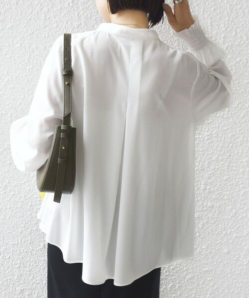 SHIPS / シップス シャツ・ブラウス | 《予約》【WEB限定】〈手洗い可能〉ドット 花柄 袖 シャーリング ブラウス | 詳細7