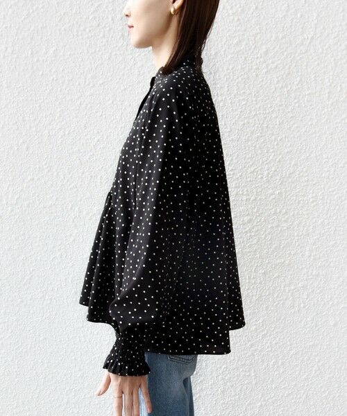 SHIPS / シップス シャツ・ブラウス | 《予約》【WEB限定】〈手洗い可能〉ドット 花柄 袖 シャーリング ブラウス | 詳細27