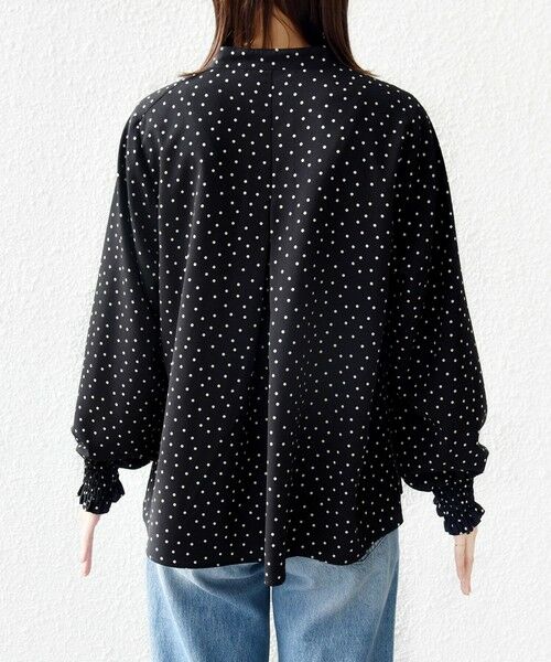 SHIPS / シップス シャツ・ブラウス | 《予約》【WEB限定】〈手洗い可能〉ドット 花柄 袖 シャーリング ブラウス | 詳細28