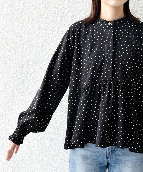 SHIPS / シップス シャツ・ブラウス | 《予約》【WEB限定】〈手洗い可能〉ドット 花柄 袖 シャーリング ブラウス | 詳細29