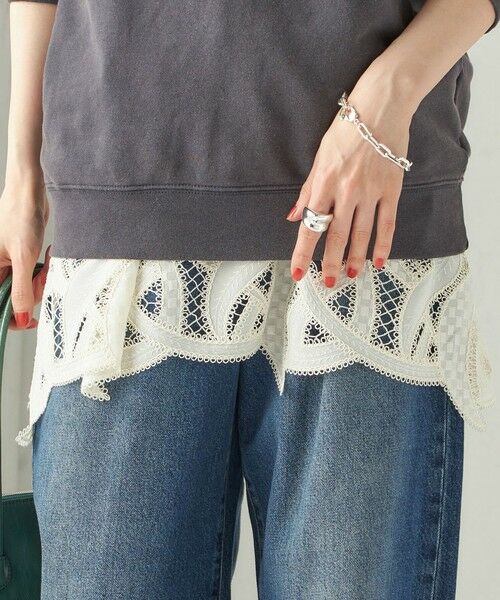 SHIPS / シップス キャミソール・チューブトップ | 《予約》〈手洗い可能〉刺繍 スカラップ レース キャミソール | 詳細14