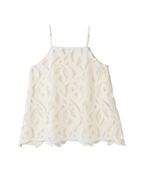 SHIPS / シップス キャミソール・チューブトップ | 《予約》〈手洗い可能〉刺繍 スカラップ レース キャミソール | 詳細15