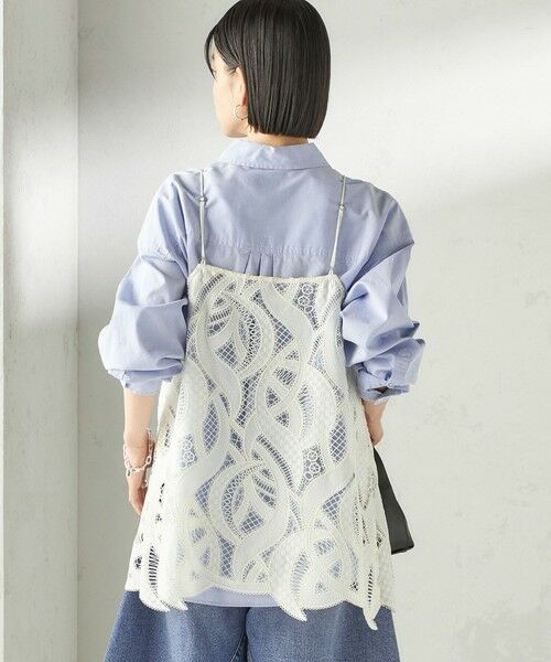 SHIPS / シップス キャミソール・チューブトップ | 《予約》〈手洗い可能〉刺繍 スカラップ レース キャミソール | 詳細8