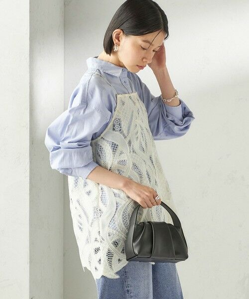 SHIPS / シップス キャミソール・チューブトップ | 《予約》〈手洗い可能〉刺繍 スカラップ レース キャミソール | 詳細9