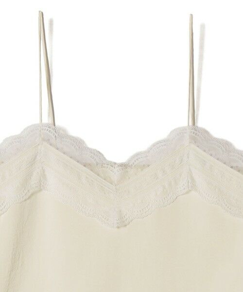 SHIPS / シップス キャミソール・チューブトップ | 《予約》〈洗濯機可能〉ダル サテン レース スリット キャミソール | 詳細10