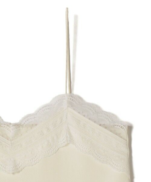 SHIPS / シップス キャミソール・チューブトップ | 《予約》〈洗濯機可能〉ダル サテン レース スリット キャミソール | 詳細11