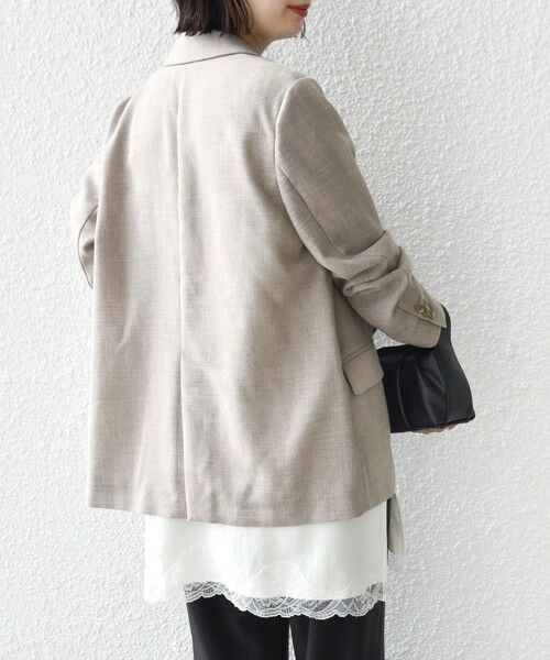 SHIPS / シップス キャミソール・チューブトップ | 《予約》〈洗濯機可能〉ダル サテン レース スリット キャミソール | 詳細7