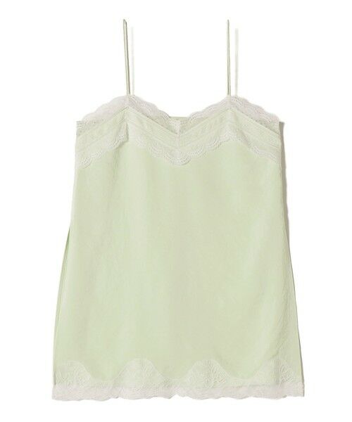 SHIPS / シップス キャミソール・チューブトップ | 《予約》〈洗濯機可能〉ダル サテン レース スリット キャミソール | 詳細25