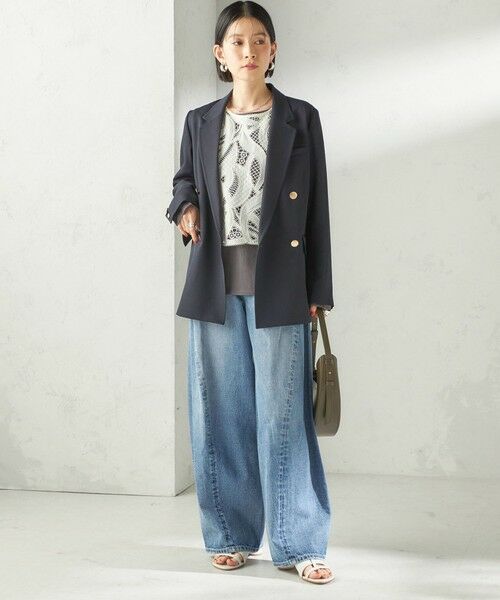 SHIPS / シップス ベスト | 《予約》〈手洗い可能〉刺繍 スカラップ レース ノースリーブ プルオーバー | 詳細14